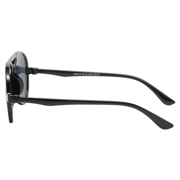 Kids Aviator Sunglasses - Black Frame / Smoke Lens
