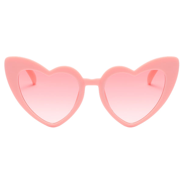 Kids Heart Sunglasses - Pink Frame / Pink Lens