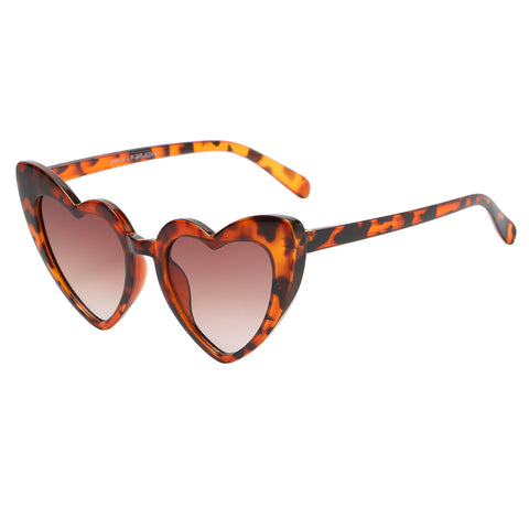 Kids Heart Sunglasses - Leopard Frame