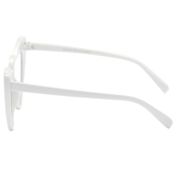 Kids Heart Sunglasses - White Frame / Clear Lens
