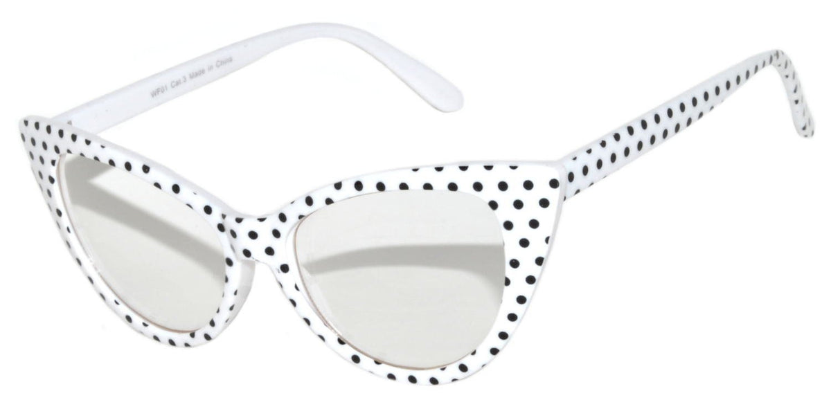 Retro Polka Dot Sunglasses UV400 Protection Polycarbonate Frames Retro 1950 main image 3