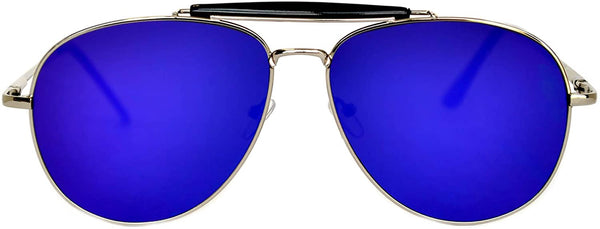 blue aviator sunglasses