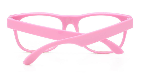 Glow in the Dark Sunglasses - Pink Frame / Clear Lens