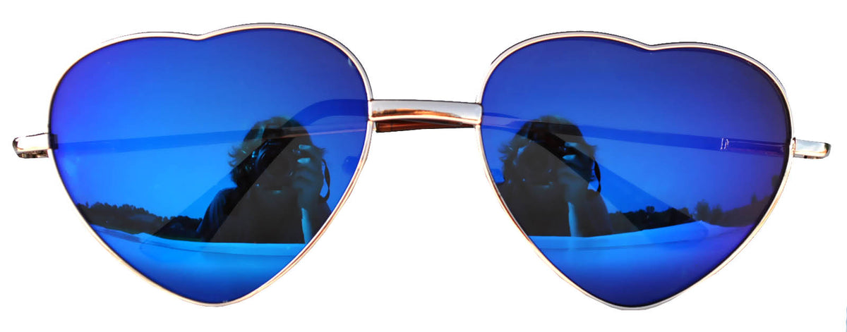 Oversized Bubble Heart Sunglasses w/Blue Lens Iconic Large Bubble Heart Shape Cute Plastic Sunglasses | eBay main image 3