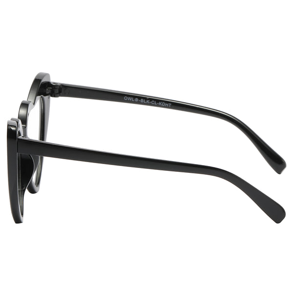 Kids Heart Sunglasses - Black Frame / Clear Lens