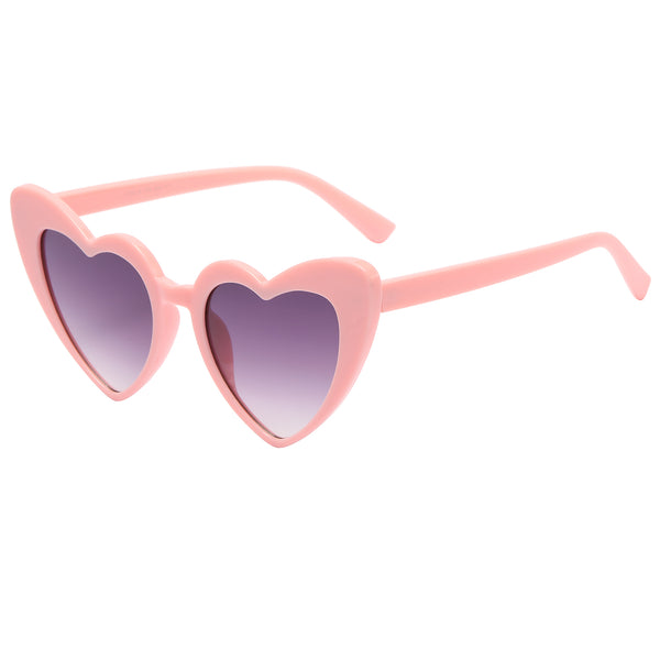 Kids Heart Sunglasses - Pink Frame / Smoke Lens