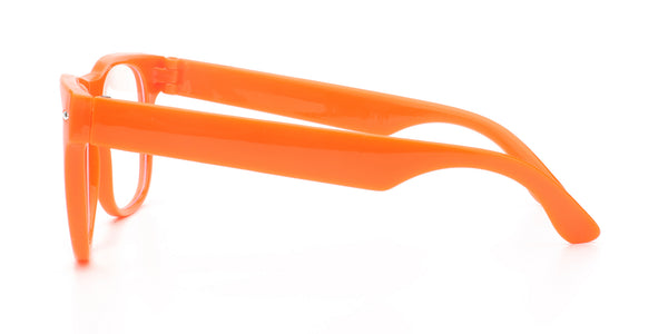 Kids Bluelight Computer Glasses - Orange Frame / Clear Anti-Blue Light Lens
