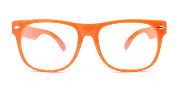 Kids Bluelight Computer Glasses - Orange Frame / Clear Anti-Blue Light Lens