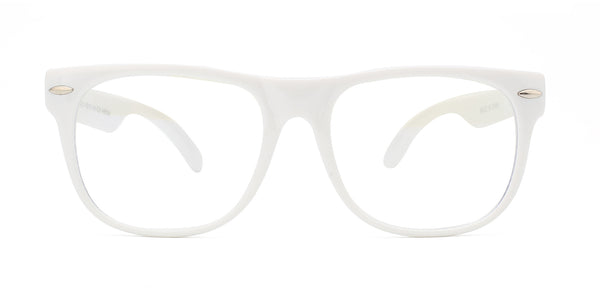 Kids Bluelight Computer Glasses - White Frame / Clear Anti-Blue Light Lens