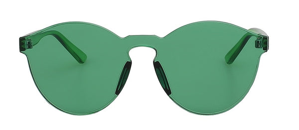frameless round sunglasses