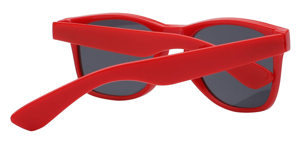 Retro Sunglasses - Red Frame / Smoke Lens