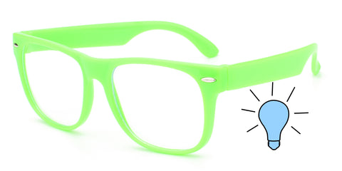 Kids Bluelight Computer Glasses - Green Frame / Clear Anti-Blue Light Lens