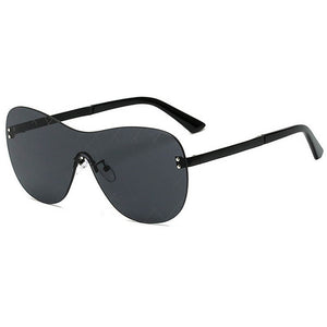 black oversized sunglasses 