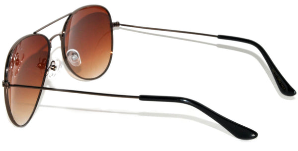 Aviator Sunglasses - Bronze Frame / Brown Lens