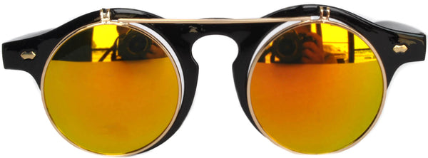 steampunk sunglasses black