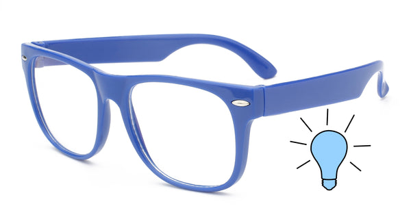 Kids Bluelight Computer Glasses - Dark Blue Frames / Clear Anti-Blue Light Lens