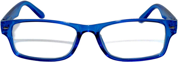 rectangular glasses blue