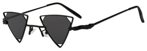 triangular sunglasses black 