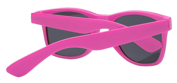 Retro Kids Rectangle Sunglasses - Pink Frame / Smoke Polarized Lens