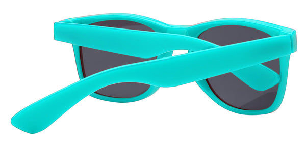 Retro Sunglasses - Turquoise Frame / Smoke Lens